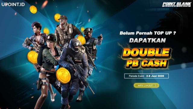 Top Up Pertama Dapat BONUS PB Cash 100%
