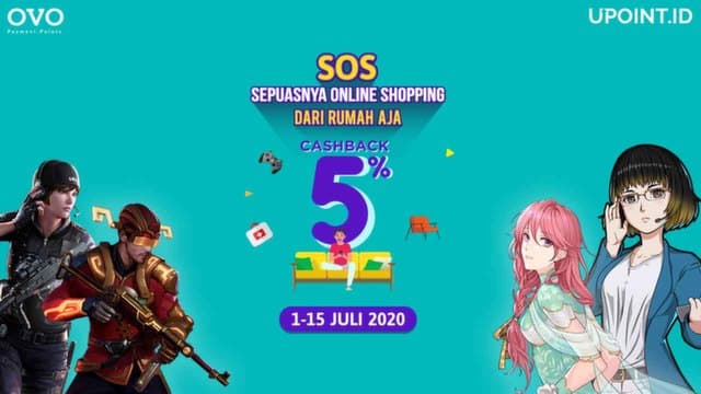 Dapatkan Cashback 5% Hanya Top Up Pakai OVO