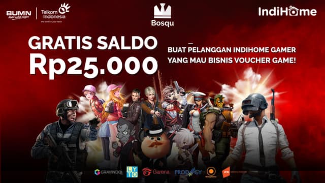 Gratis Saldo Rp 25.000 Buat Pengguna Indihome Gamer