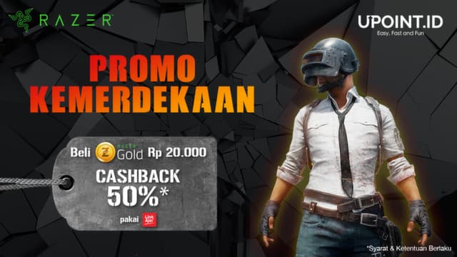 Cashback 50% Razer Gold Pakai LinkAja