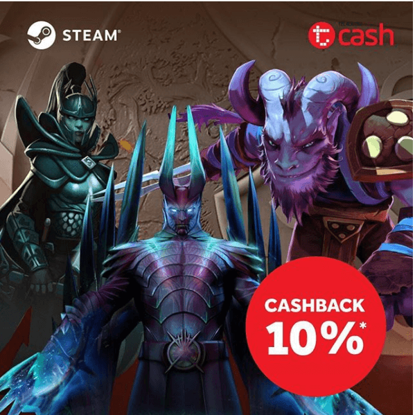 Cashback 10% Voucher STEAM