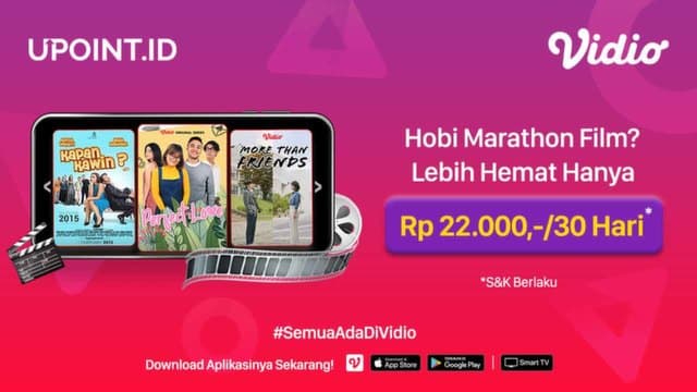Nikmati Nonton Vidio Sepuasnya Hanya 22 Ribu!