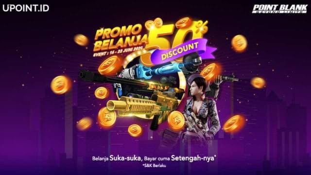 Diskon 50% Item Flash Sale Point Blank