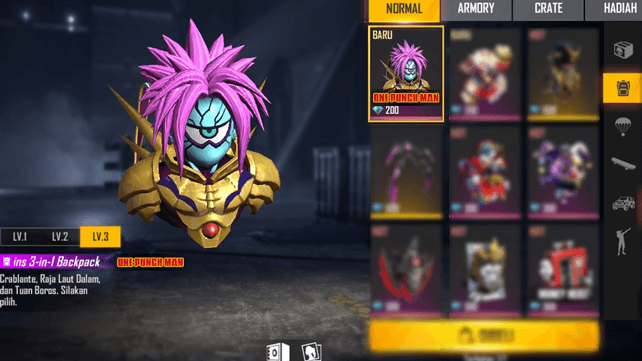 Wajib Pakai! Ini Skin Backpack Free Fire Terkeren yang Sering Digunakan Pro Player