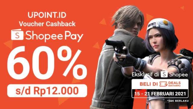Nikmati Promo Cashback ShopeePay 60% Hanya di Upoint