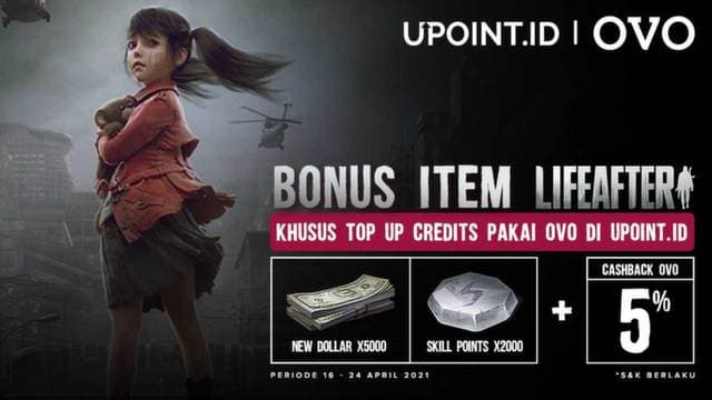 Dapatkan Bonus Item LifeAfter & Cashback OVO 5% Hanya Top Up di Upoint