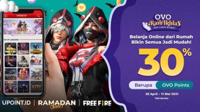 Top Up Game Favoritmu Dapatkan Cashback 30% OVO Points