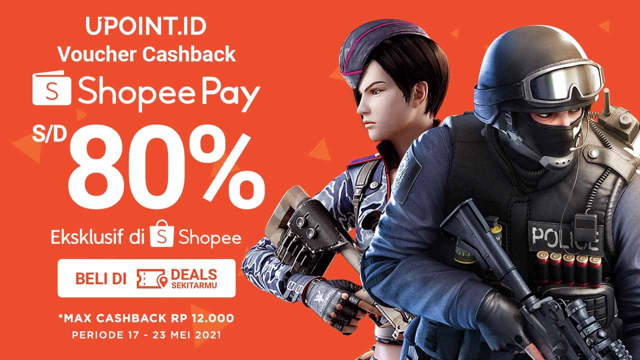 Nikmati Voucher Cashback hingga 80% ShopeePay Hanya Top Up di Upoint