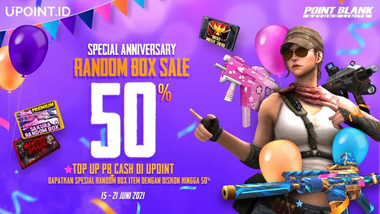 Diskon 50% Random Box Special Anniversary Point Blank