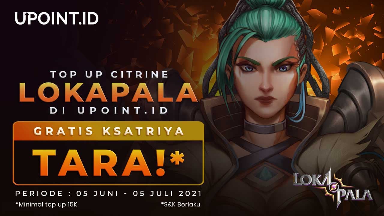 Bonus Ksatriya Tara hanya Top Up Citrine Lokapala di Upoint