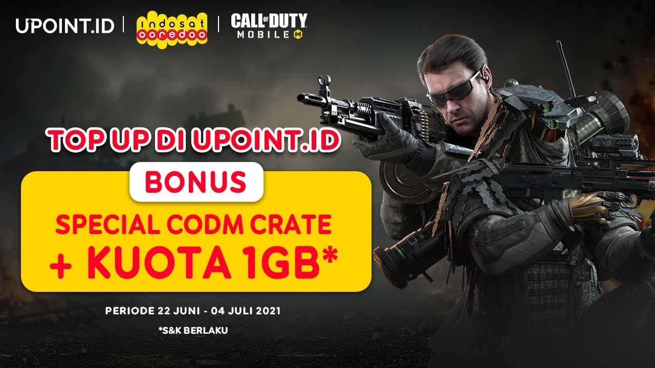 Bonus Spesial CODM Crate dan Kuota 1 GB Hanya Pakai Indosat di Upoint