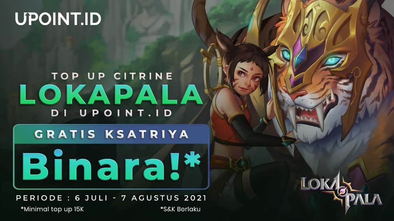 Top Up Citrine Lokapala di Upoint Dapatkan Bonus Ksatriya Binara