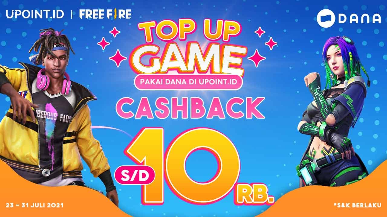 Dapatkan Cashback DANA hingga 10 Ribu Hanya Top Up di Upoint.id