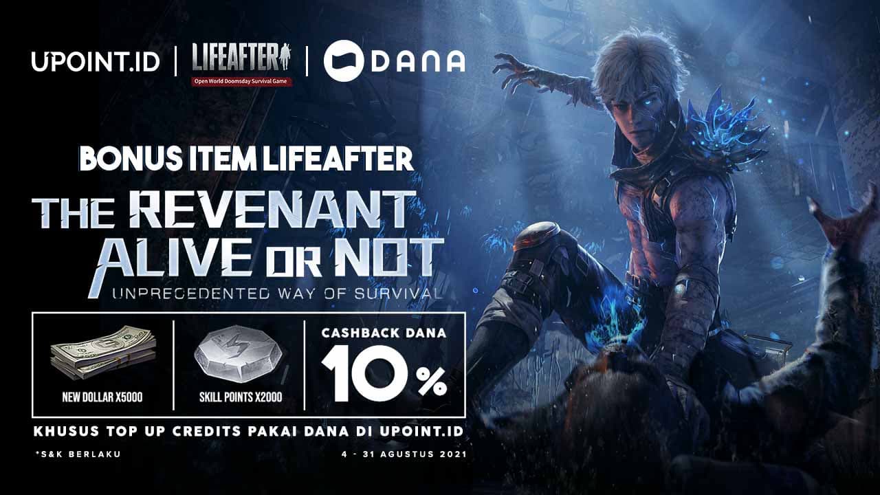Dapatkan Bonus Item LifeAfter dan Cashback DANA 10% Hanya di Upoint