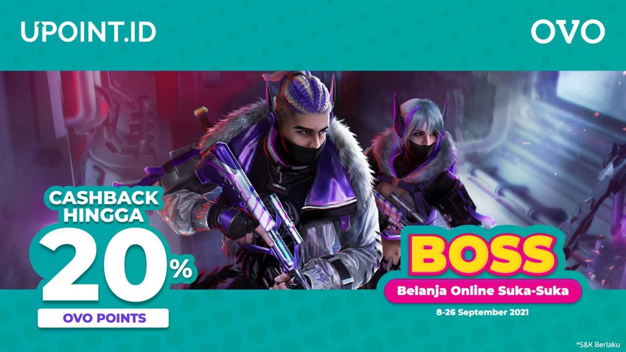 Top Up Game Favoritmu Dapatkan Cashback 20% OVO Points