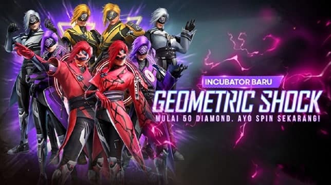 Cara Mendapatkan Bundle Geometric Shock Incubator Free Fire