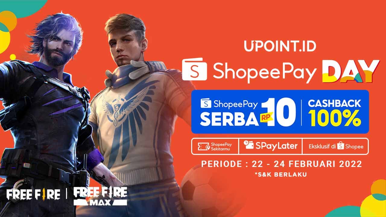 ShopeePay Day! Dapatkan Voucher Cashback hingga 100% di UPOINT.ID