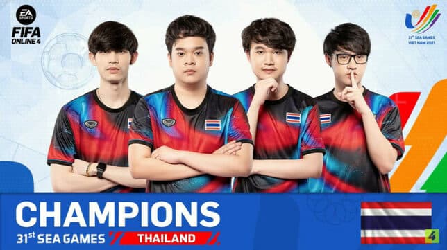 Lewat Pertempuran Sengit di Partai Finals, Timnas Thailand Juara FIFA Online 4 di SEA Games 2021