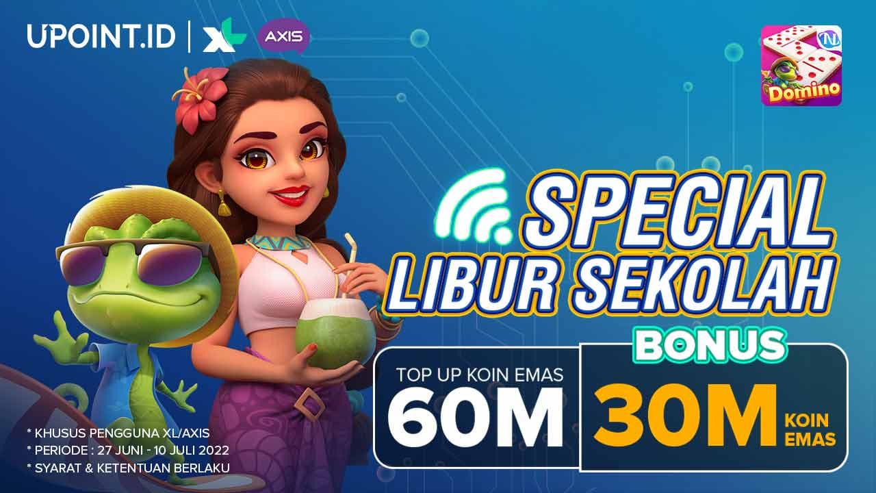 Nikmati Bonus 30M Koin Emas Higgs Domino Pakai XL/Axis di UPOINT.ID