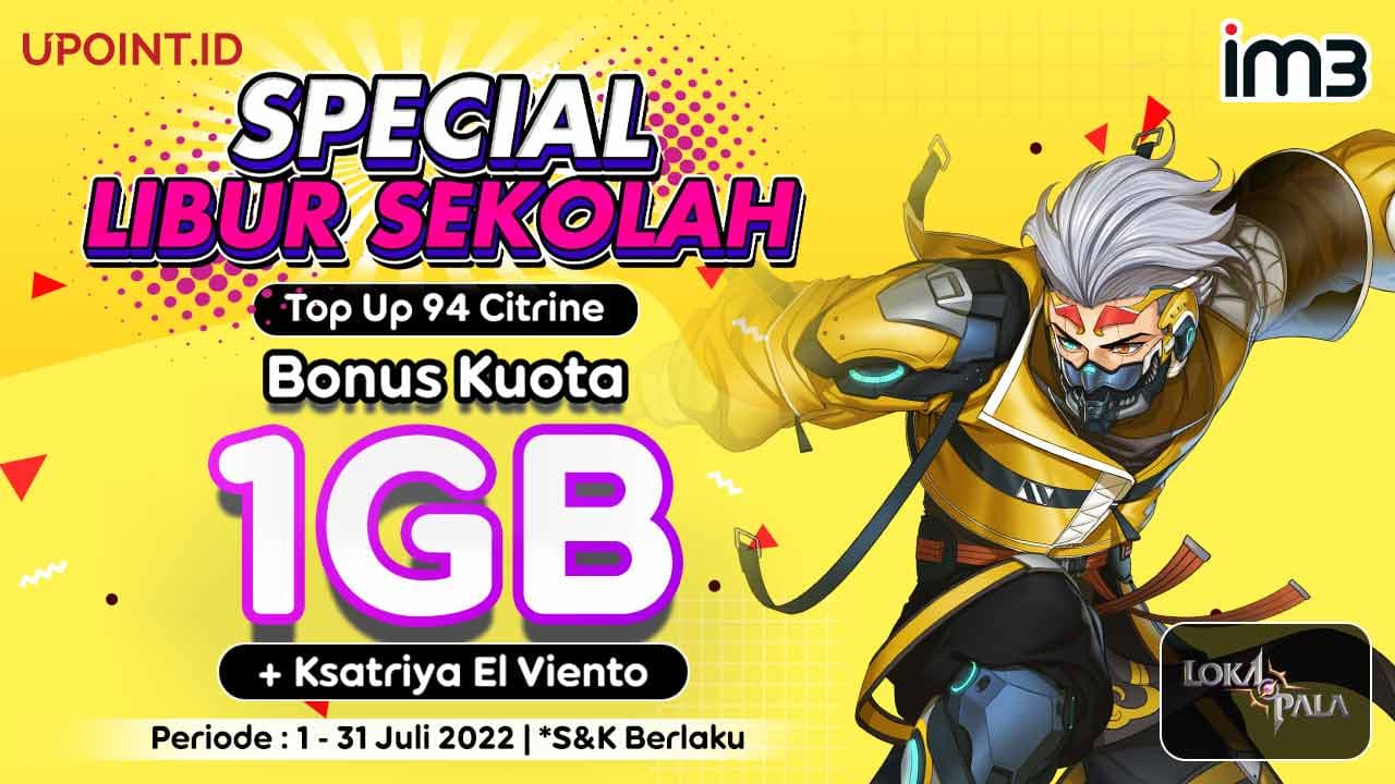 Bonus Ksatriya Lokapala El Viento dan Kuota IM3 1 GB di UPOINT.ID
