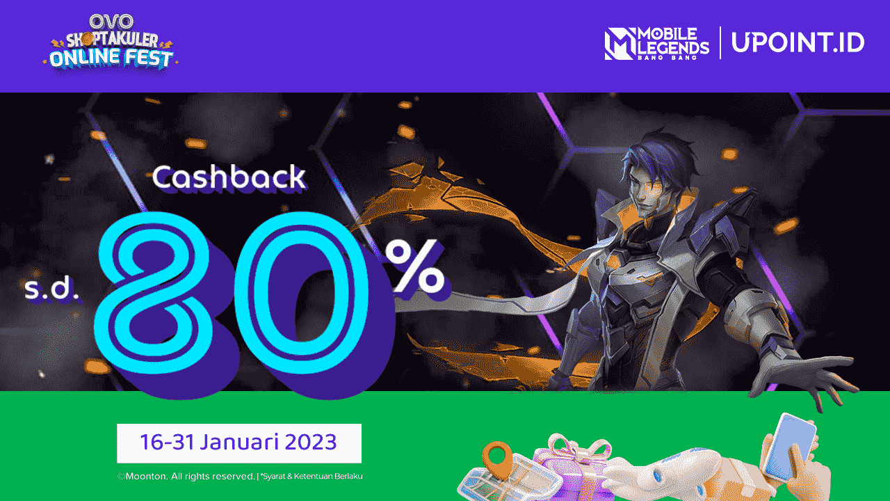 Top Up Games Pakai OVO Dapat Cashback OVO hingga 80% di UPOINT.ID