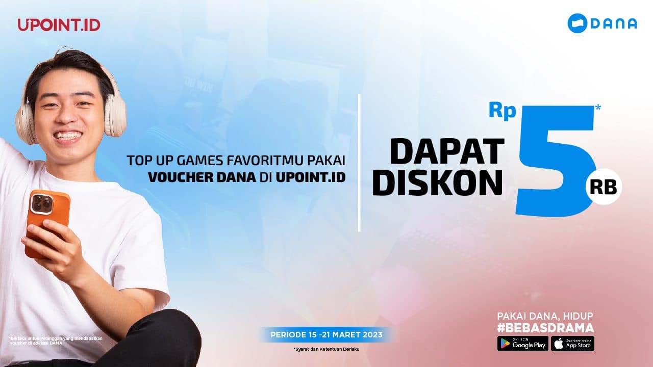 Dapatkan Diskon Top Up Games pakai DANA di UPOINT.ID