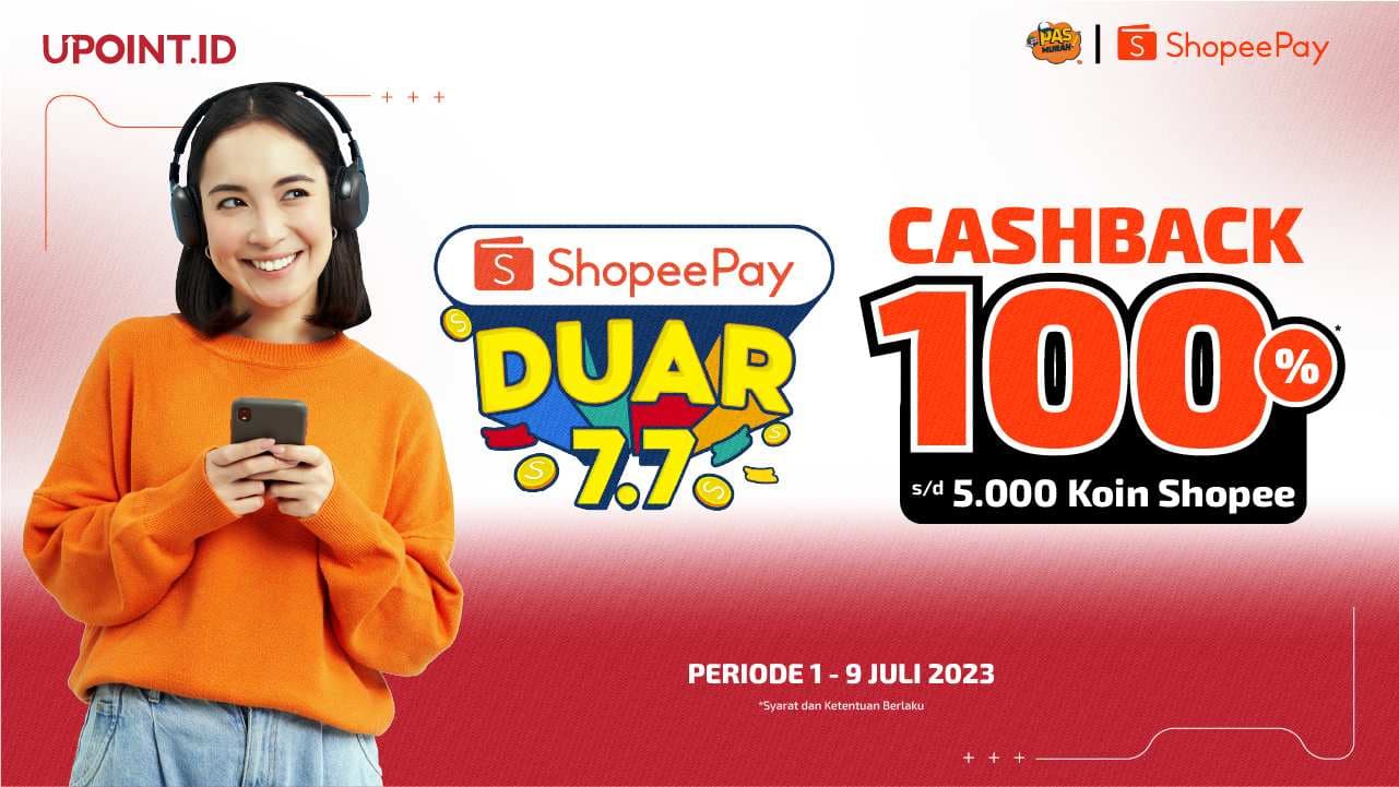 Cashback 100% Top Up Game Apapun di UPOINT.ID pakai ShopeePay!