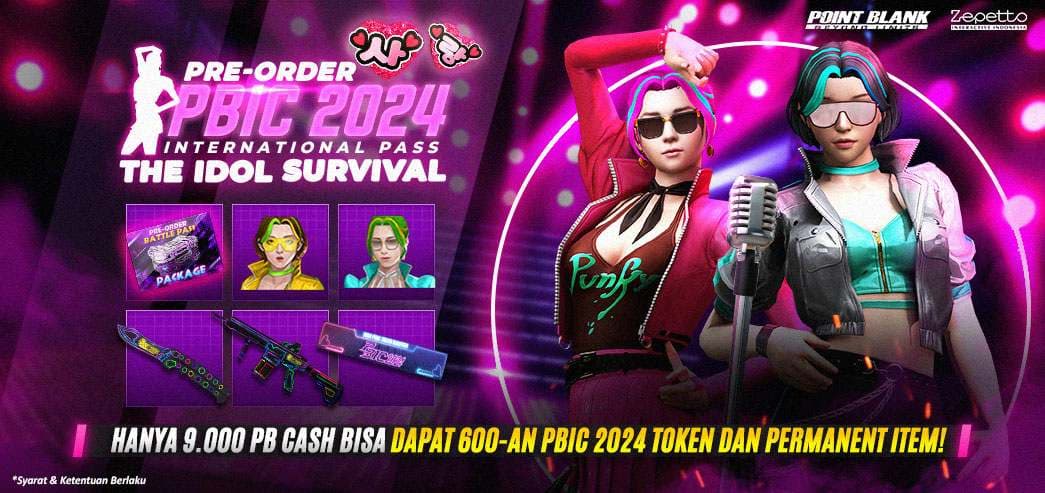 Comeback Idol Permanen Point Blank di PBIC 2024 International Pass, Hanya 9.000 PB Cash!