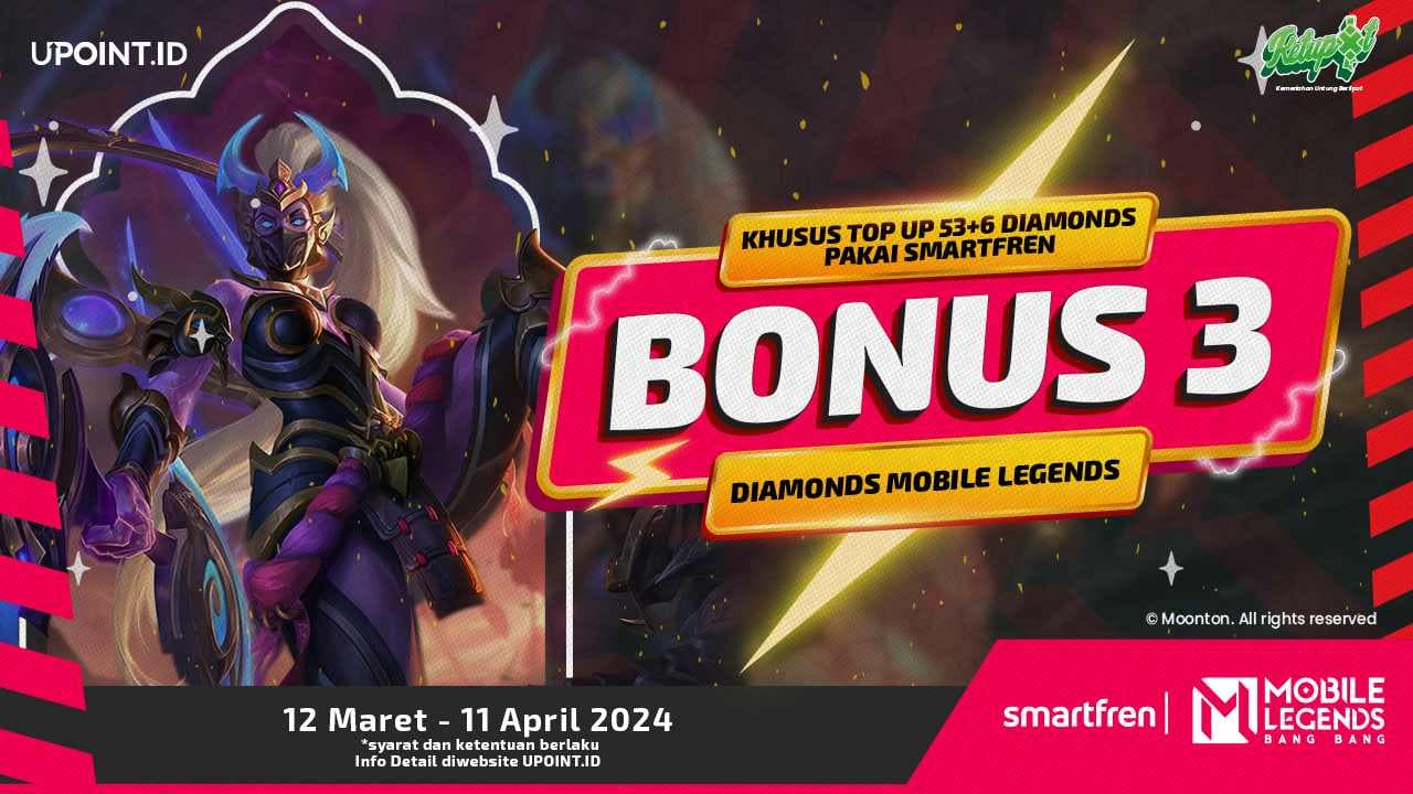 PROMO Khusus Ramadhan! Top Up Diamond Mobile Legend pakai Smartfren di UPOINT.ID dan Dapatkan Bonusnya!