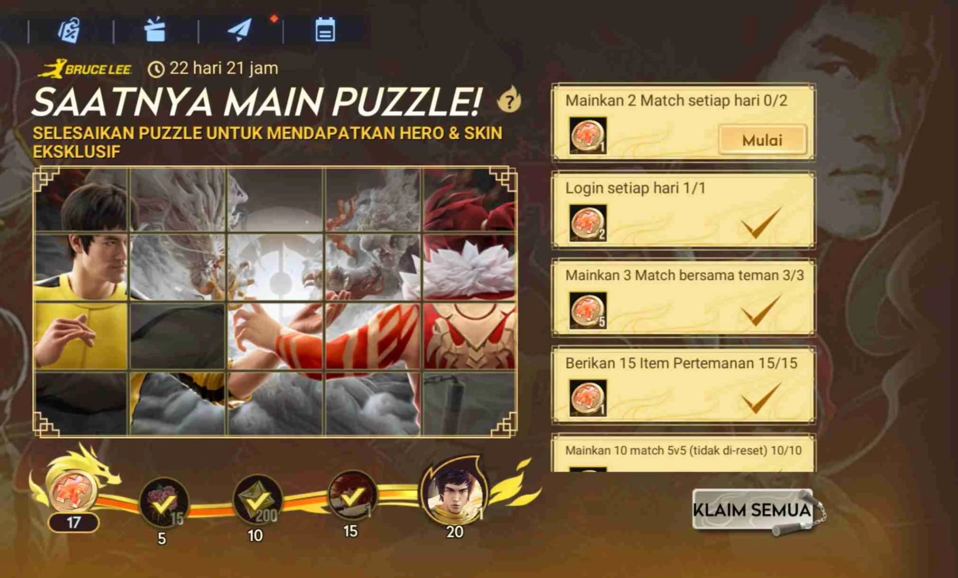 Bagaimana Cara Mendapatkan Hero dan Skin Pei Bruce Lee Limited Edition di Honor Of Kings?