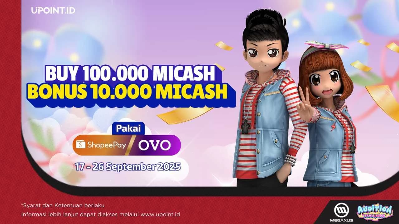 Top Up MI-Cash Ayodance Lebih Untung: Bonus 10.000 MI-Cash di UPOINT.ID dengan ShopeePay & OVO!