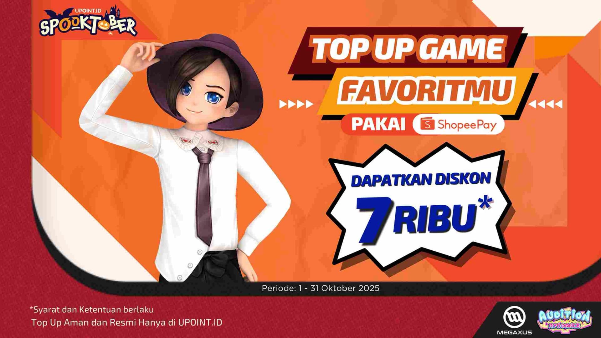Top Up Game Makin Hemat! Raih Diskon Rp7.000 di UPOINT.ID dengan ShopeePay!