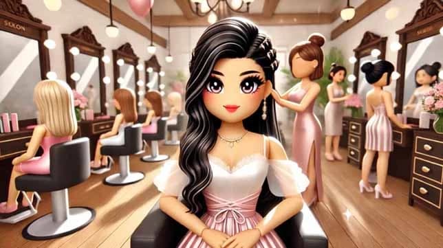 Eksperimen Gaya Rambut! Map Roblox Salon dengan Look Paling Keren