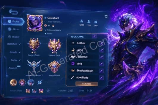 Nickname ML Keren dan Artinya: Bikin Akun Makin Stand Out di Land of Dawn