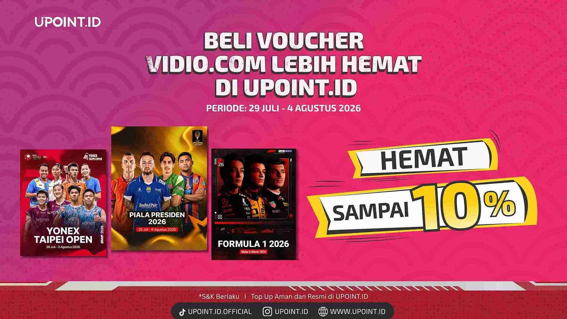 Nonton Tenang dan Ga Perlu Takut Dompet Boncos dengan Promo Vidio di UPOINT.ID