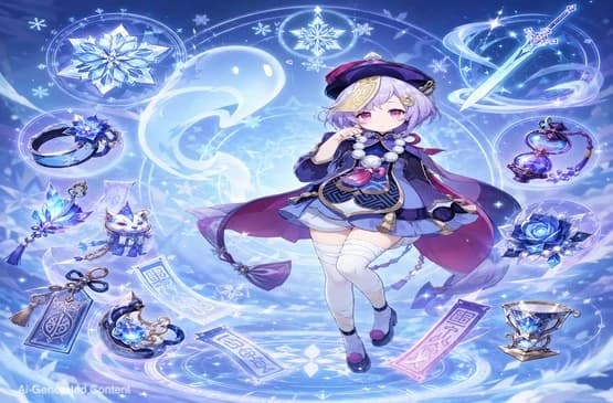 Qiqi Genshin Impact Build Terbaik untuk Healer Cryo META 2026