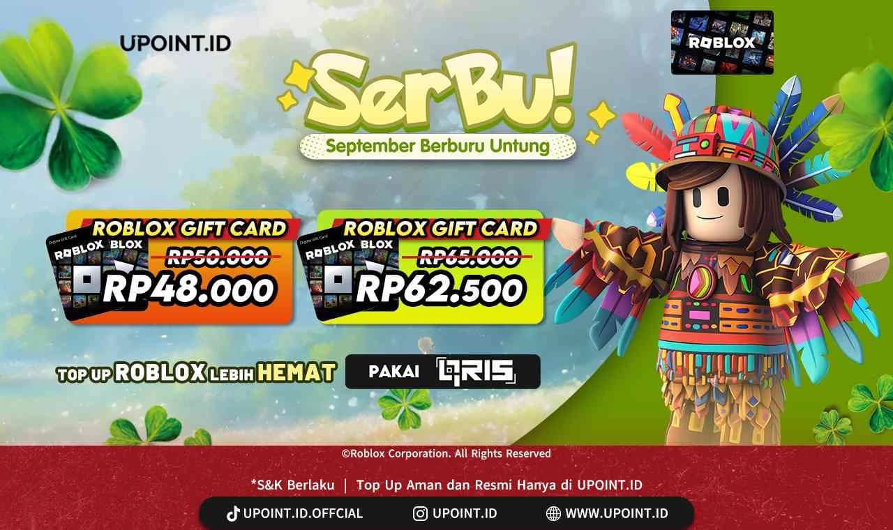 Promo SERBU September 2026: Beli Roblox Gift Card Lebih Hemat di UPOINT.ID