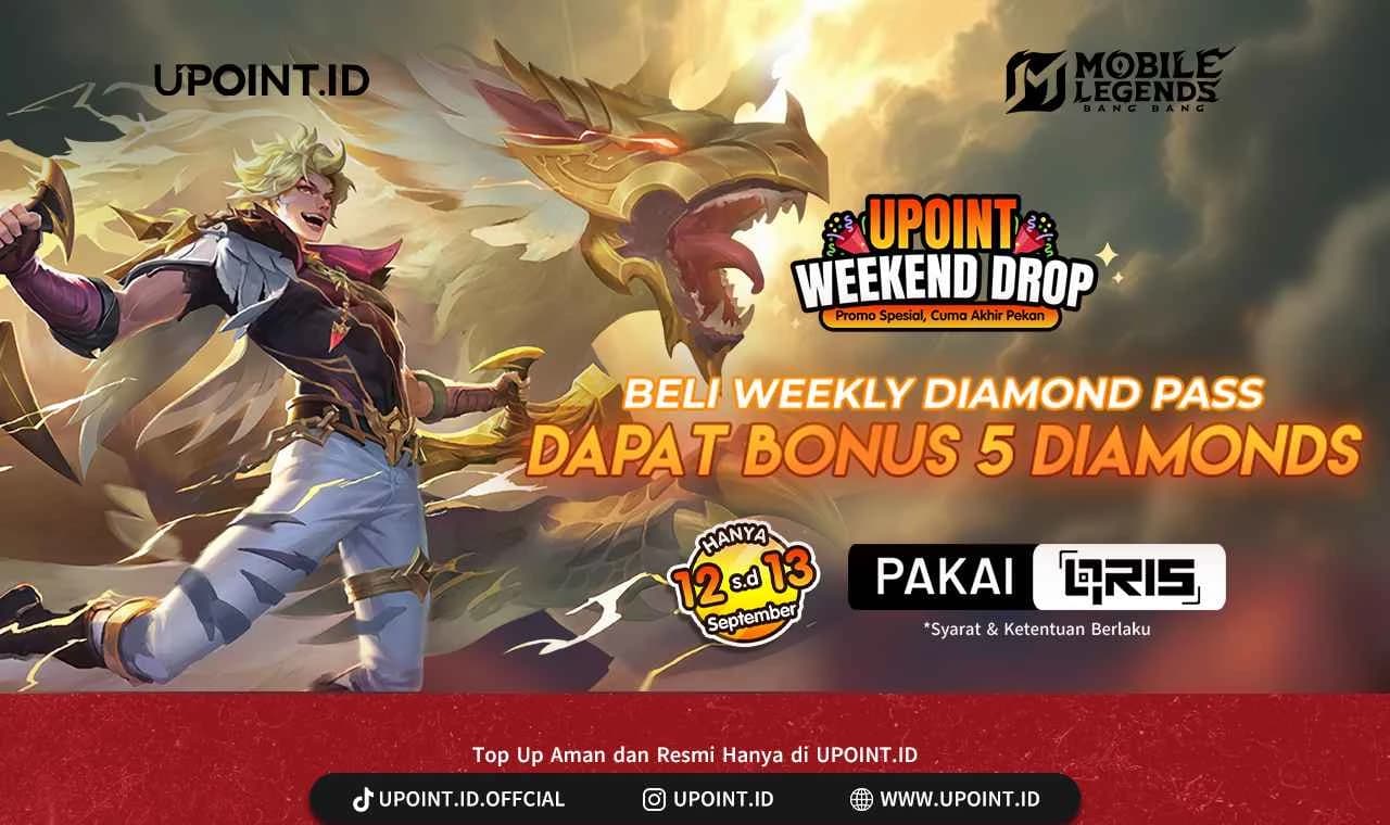 Weekend ini aja untuk Pemain MLBB! Ada banyak bonus untuk kalian di UPOINT.ID