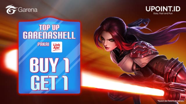 BUY 1 GET 1 Garena Shell Pakai LinkAja