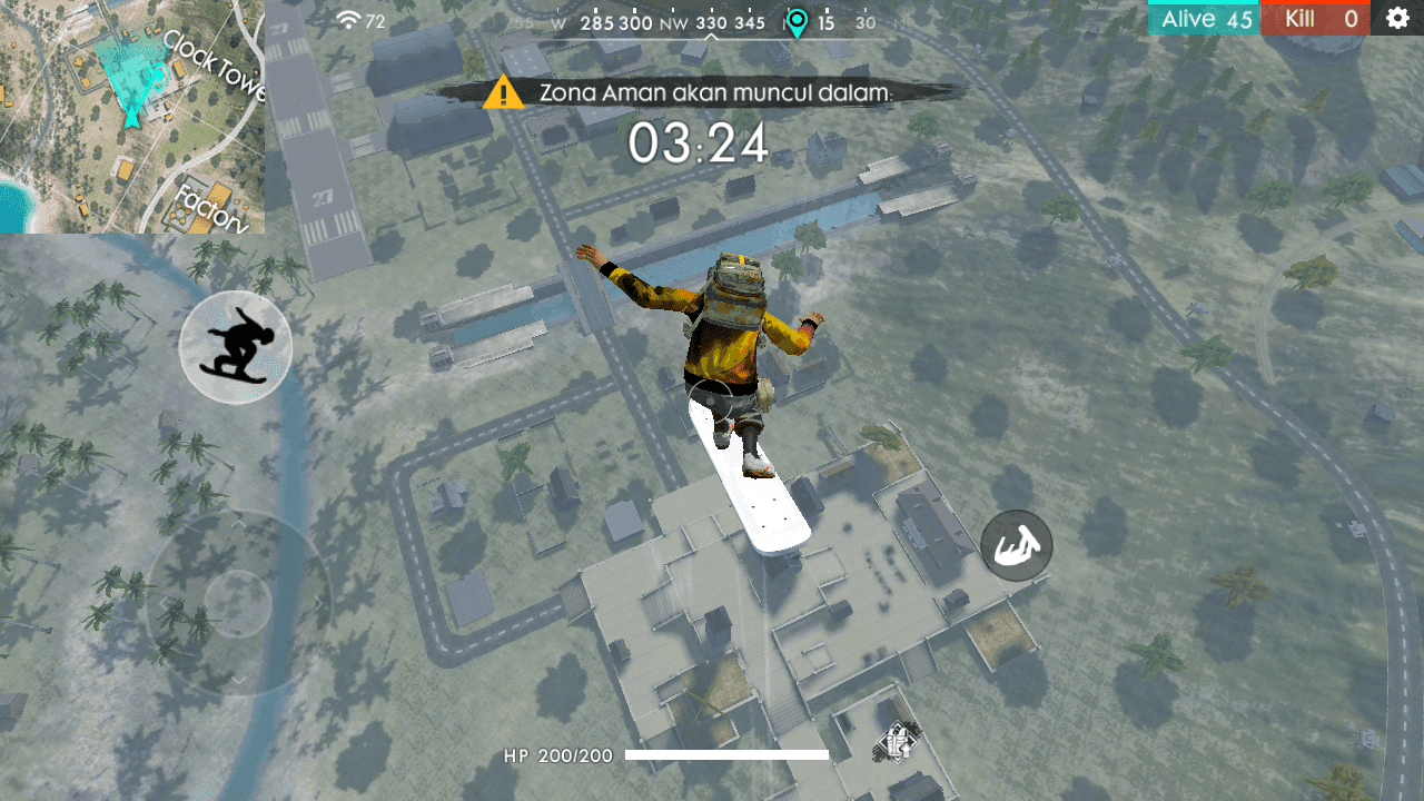 4 Tips Mendarat yang Benar di Free Fire