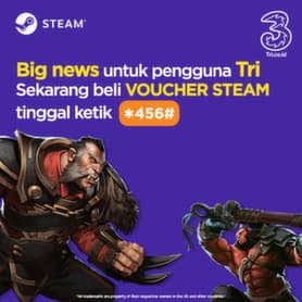 top up STEAM ketik *456#