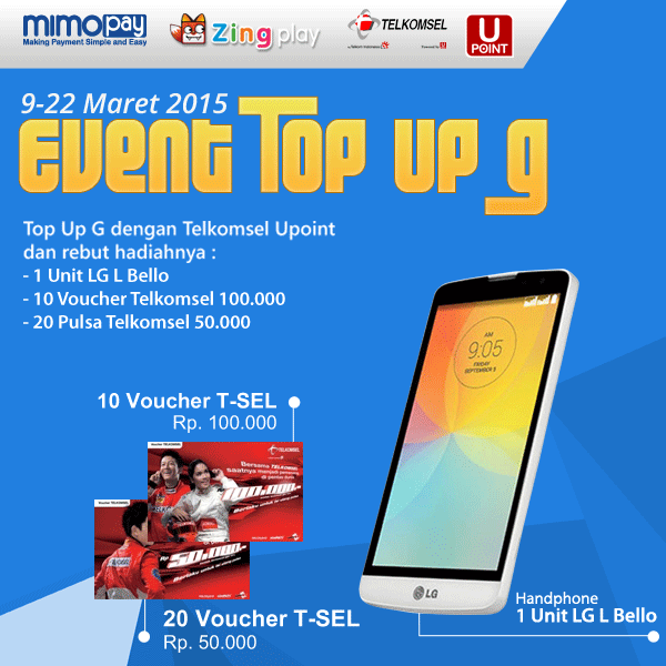 Event Top Up G dari ZingPlay