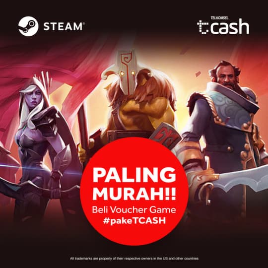STEAM murah pakai TCash