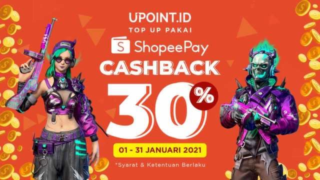Promo Spesial ShopeePay bersama Upoint, Dapatkan Cashback hingga 30%