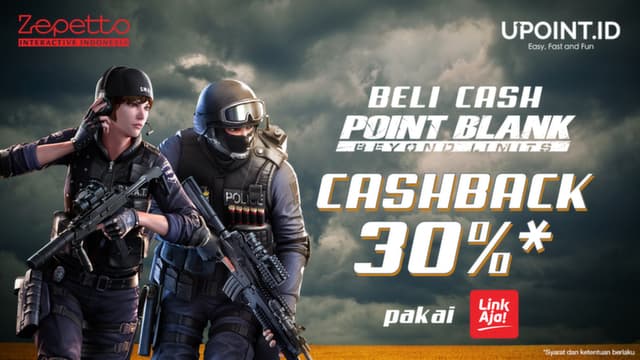 Dapatkan CASHBACK 30% PB Cash Setiap Top Up Pakai LinkAja