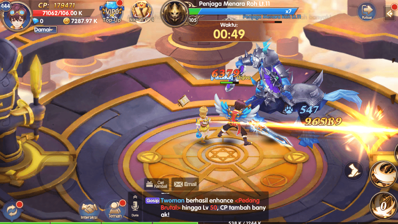 Cara Memperkuat Hero di Legacy of Knight