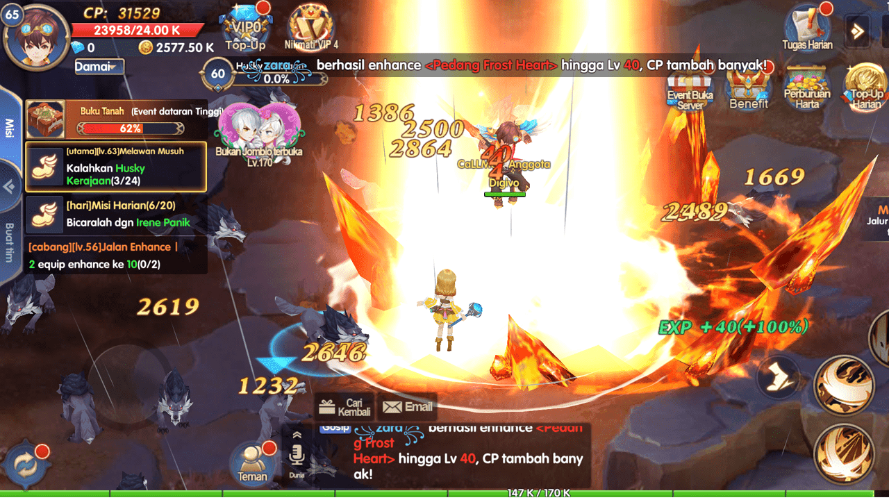 Cara Menaikan Level Hero Legacy of Knight dengan Cepat