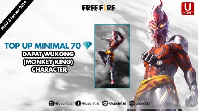 Top Up Hanya 70 Diamond Dapat Karakter Wukong!