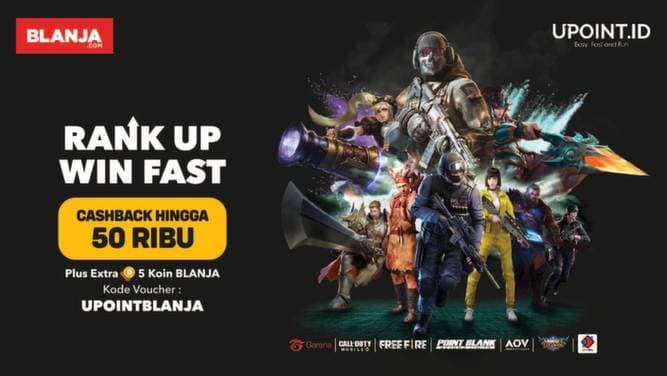 Top Up Game di Blanja.com Dapat Cashback Hingga Rp 50.000
