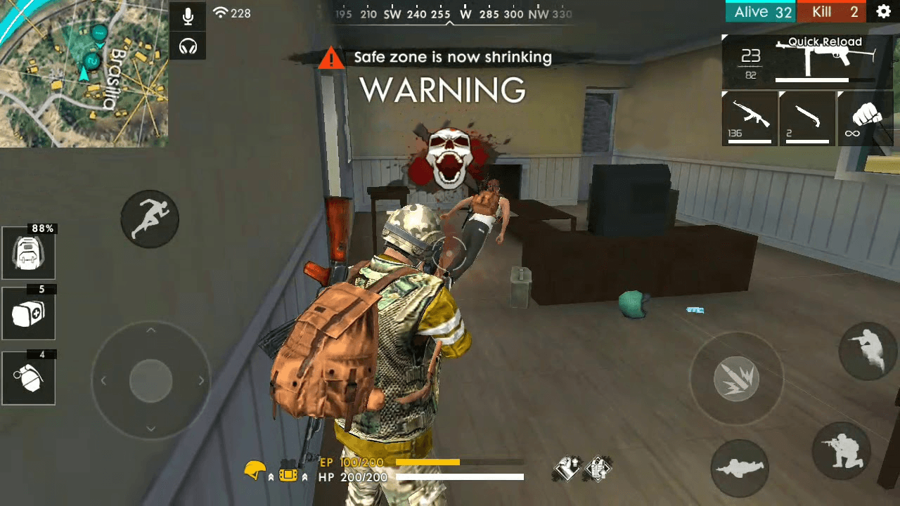 Cara Menghadapi Musuh Jarak Dekat di Free Fire